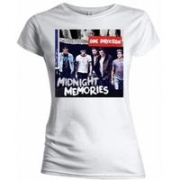 One Direction Midnight Memories White T Shirt Medium