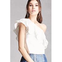 One-Shoulder Flounce Top