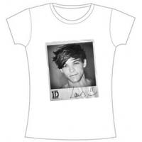one direction solo louis skinny white ts medium
