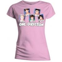 One Direction Polaroid Skinny Pink TS: Large