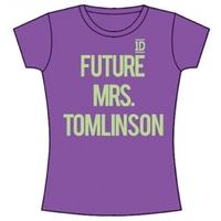 one direction future mrs tomlinson skinny purple ts small