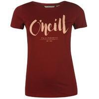 ONeill Logo Short Sleeve T Shirt Ladies