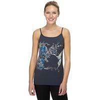 one earth womens hummingbird vest blue