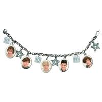 One Direction 5 Head Shots Charm Bracelet