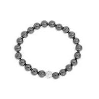 onyx and crystal bracelet