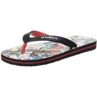 oneill profile pattern flip flop blackallover printblack