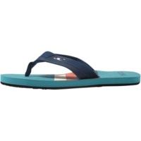 oneill imprint pattern flip flop green allover print