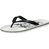 oneill profile stack flip flop white allover print