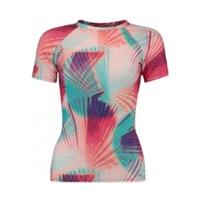 oneill women active mesh sleeve skin pink aopgreen