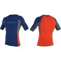 O\'Neill Skins Graphic Short Sleeve Crew navy/graphite/neon red