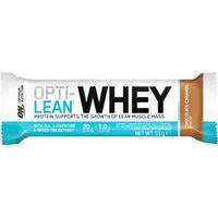 Optimum Nutrition Opti-Lean Whey Bar 12 - 53g Bars Chocolate Caramel