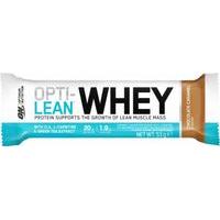 optimum nutrition opti lean whey bar 12 53g bars chocolate caramel