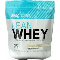 optimum nutrition lean whey 930 grams vanilla milkshake