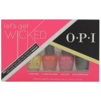 OPI Let\'s Get Wicked Gift Set 4 x 3.75ml Mini Nail Lacquer (I Don\'t Bite + A Touch of Vamp + Diva-Ush + Kitty Loves Black)