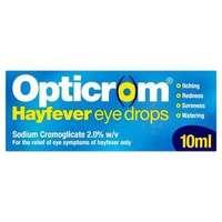 opticrom hayfever eye drops 10ml