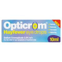 opticrom hayfever eye drops 10ml