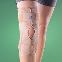 OPPO Hinged Knee Support Front Open Brace Pad Strap Adjustable Guard Wrap (Small)