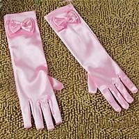 opera length fingertips glove satin party evening gloves flower girl g ...