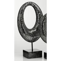 Opulence Mosaic Black Ceramic Sculpture