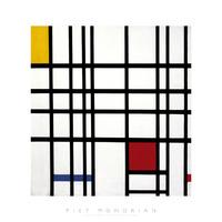 Opposition of Lines: Red and Yellow By Piet Mondrian