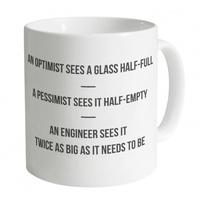 Optimist Pessimist Engineer Mug