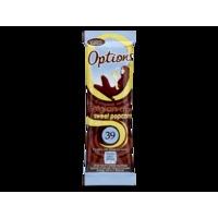 options belgian choc sweet popcorn limited edition sachet