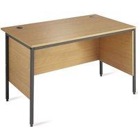 Opus Rectangular Desk - H Leg Style With Modesty Panels W 1532mm x D 746mm x H 725mm Beech