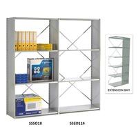 Open Back Solo Shelving Extension Bay - 2150h x 1000w x 370d 6 Shelves