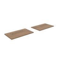 oppen natural oak effect shelf l748mm pack of 2