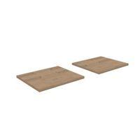 oppen natural oak effect shelf l499mm pack of 2