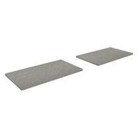 oppen grey oak effect shelf l748mm d350mm pack of 2