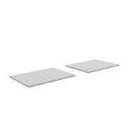 Oppen White Shelf (L)748mm (D)450mm Pack of 2