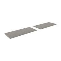 oppen grey oak effect shelf l998mm d350mm pack of 2