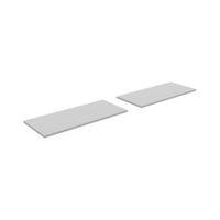 Oppen White Shelf (L)998mm (D)350mm Pack of 2