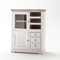 opal display cabinet with wine rack and glass cabinet