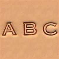 Open Face Alphabet Leather Stamp Set