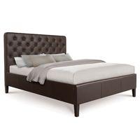 Opulent Tall Luxury Leather Bed - Double - Brown