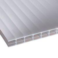 opal mutilwall polycarbonate roofing sheet 2500mm x 980mm pack of 5