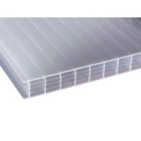 Opal Mutilwall Polycarbonate Roofing Sheet 2500mm x 700mm Pack of 5