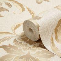 opus loretta beige gold damask wallpaper