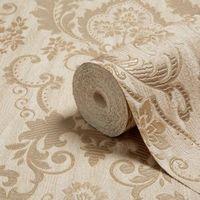 opus valentina gold damask trail wallpaper