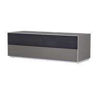 optimum project pro1300fg graphite grey tv stand w split acoustic glas ...