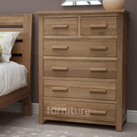 Opus Oak 2 over 4 Chest of Drawers