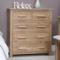 opus oak 2 over 3 chest of drawers