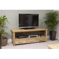 Opus 130cm Oak Widescreen TV Unit