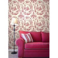 Opus Muras Bloomsbury Arcadia Wallpaper in Crimson 10m Roll Bloomsbury Arcadia Wallpaper in Crimson 150gsm