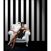 Opus Muras Courtesan Couture Stripe Wallpaper in Ebony and Powder White 10m Roll Courtesan Couture Stripe Wallpaper in Ebony and Powder White 150gsm