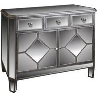 Opera 3 Drawer 2 Door Mirrored Chest of Drawer