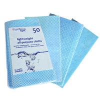 Optima Light All Purpose J Cloths Blue (Case of 500)