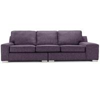 opera fabric 4 seater sofa mulberry